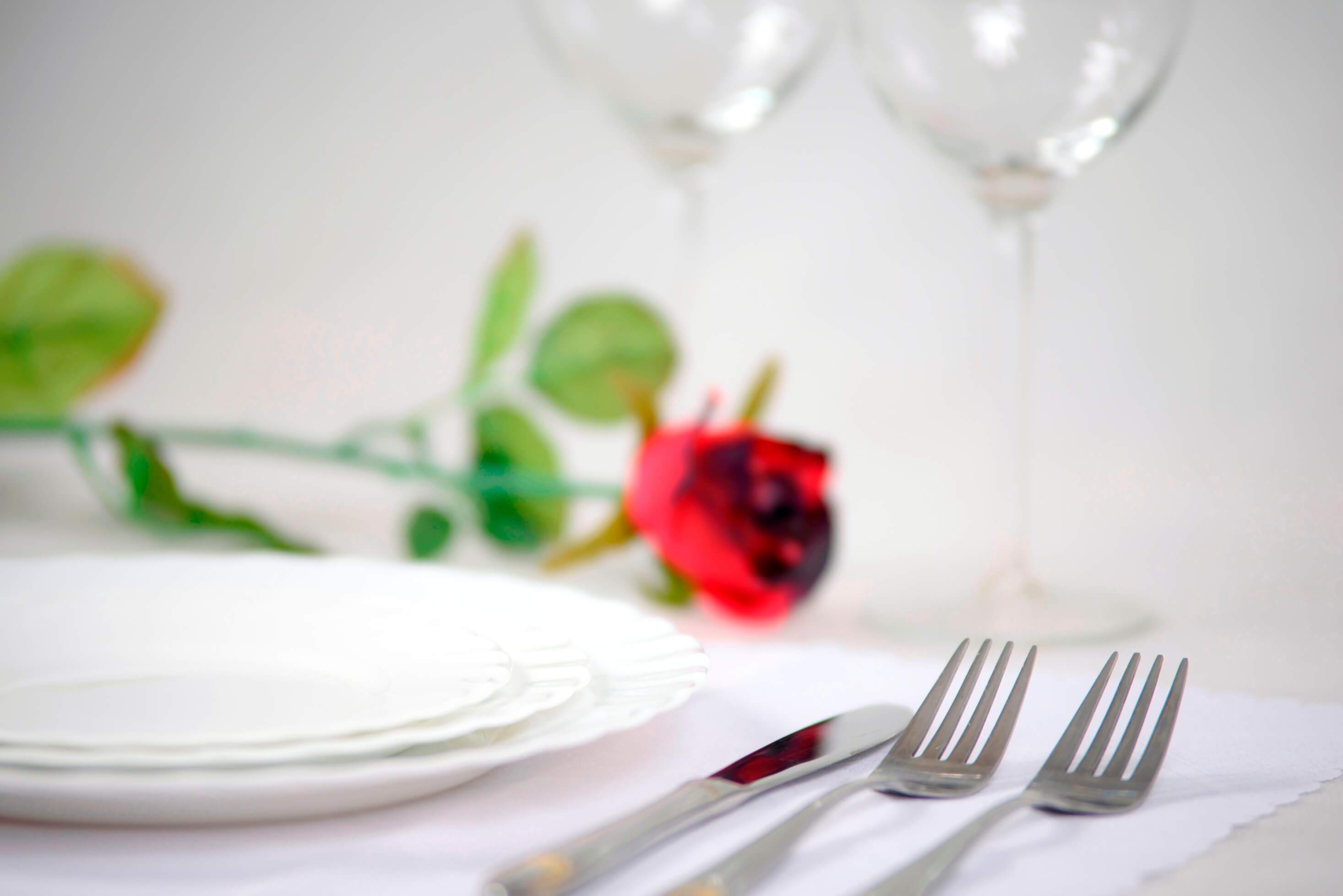 A romantic dinner is a great way to celebrate Valentines Day in Yorkshire