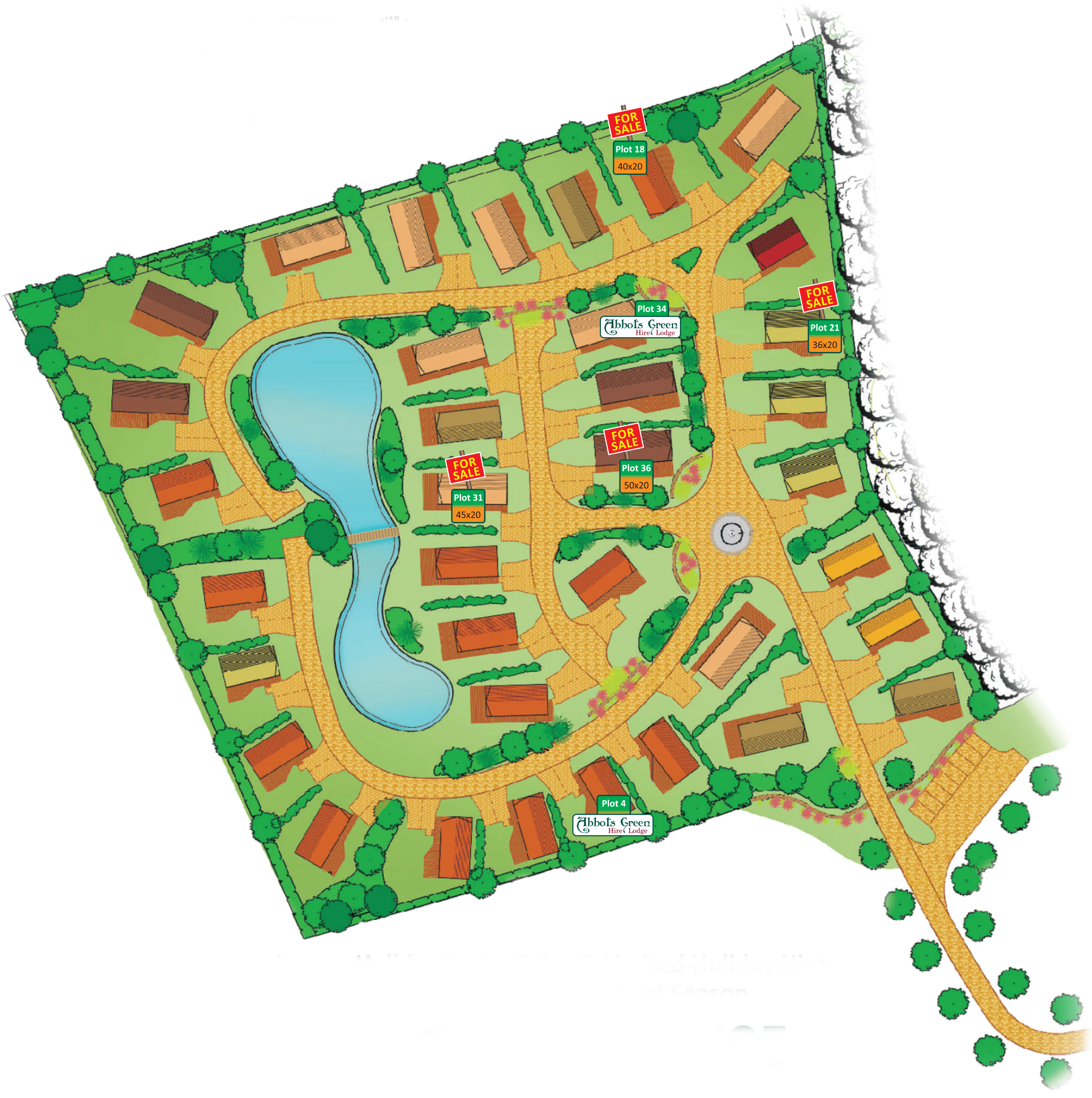 AG Plan For Sale Updated Sept 2023 Abbots Green Large Plan Luxury holiday lodges for sale in Yorkshire