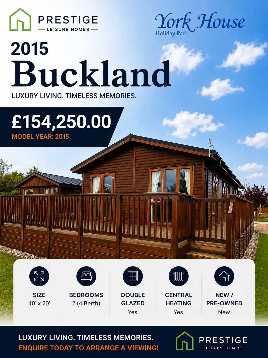 Holiday lodges for sale The Buckland Lodge